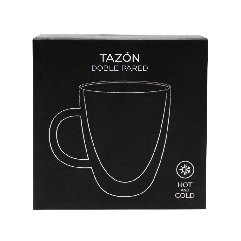 Tazón Vidrio Doble Pared 470 ml Glasso