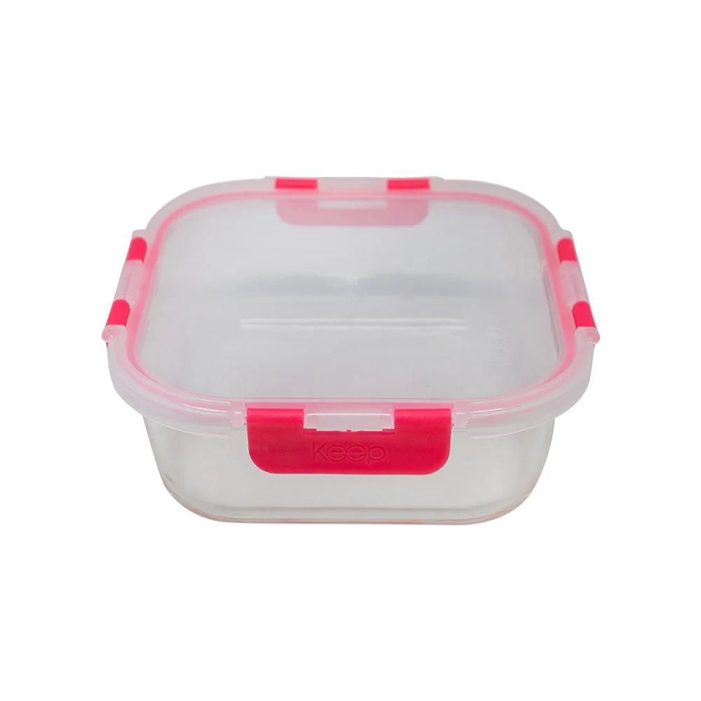Hermético Cuadrado 1200 ml Glass Keep