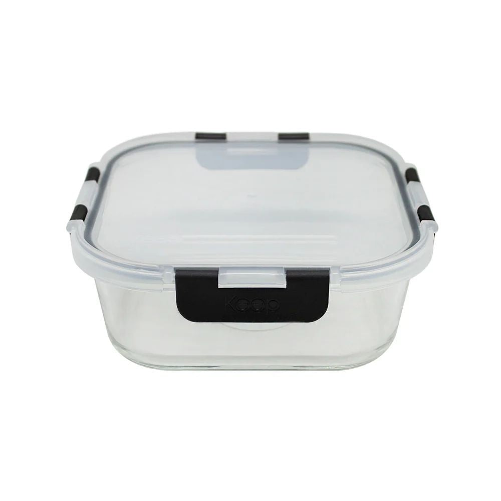Hermético Cuadrado 1200 ml Glass Keep