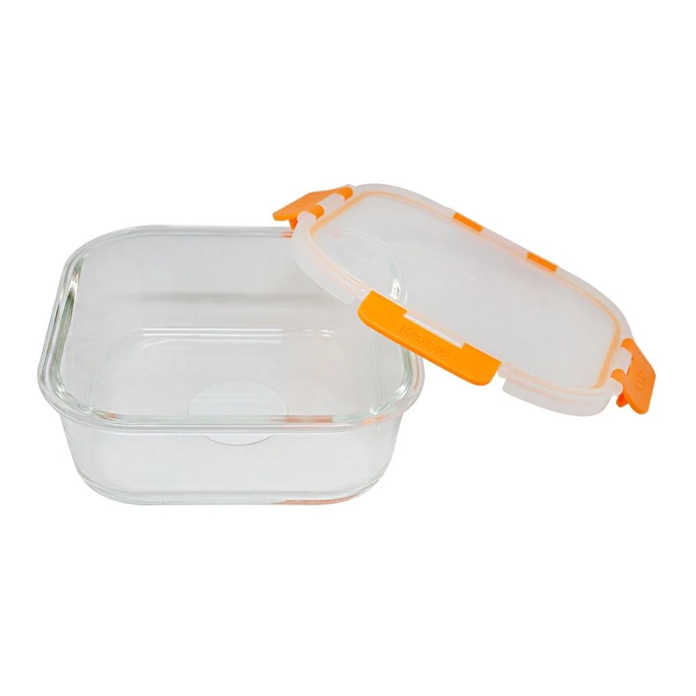 Hermético Cuadrado 1200 ml Glass Keep
