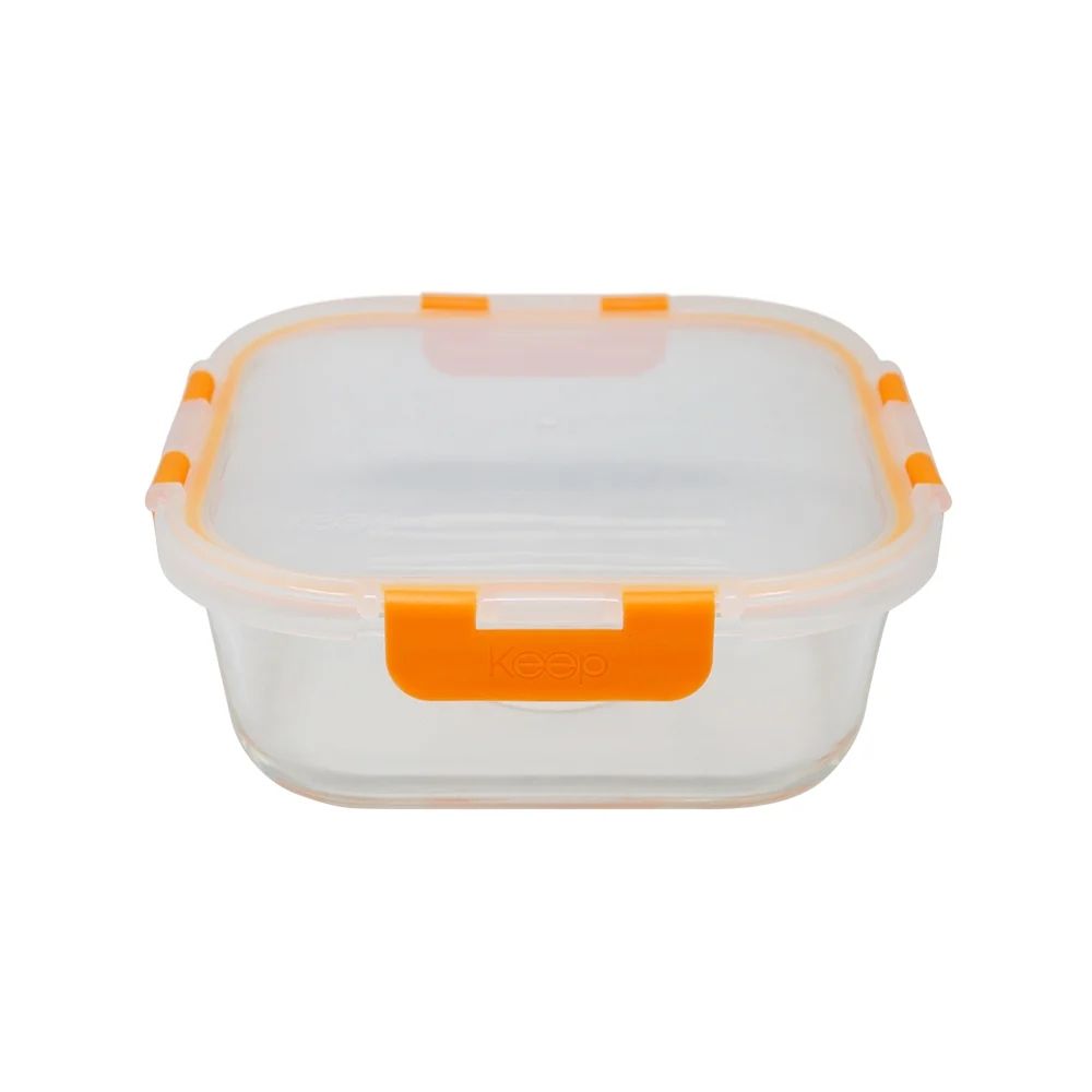 Hermético Cuadrado 1200 ml Glass Keep