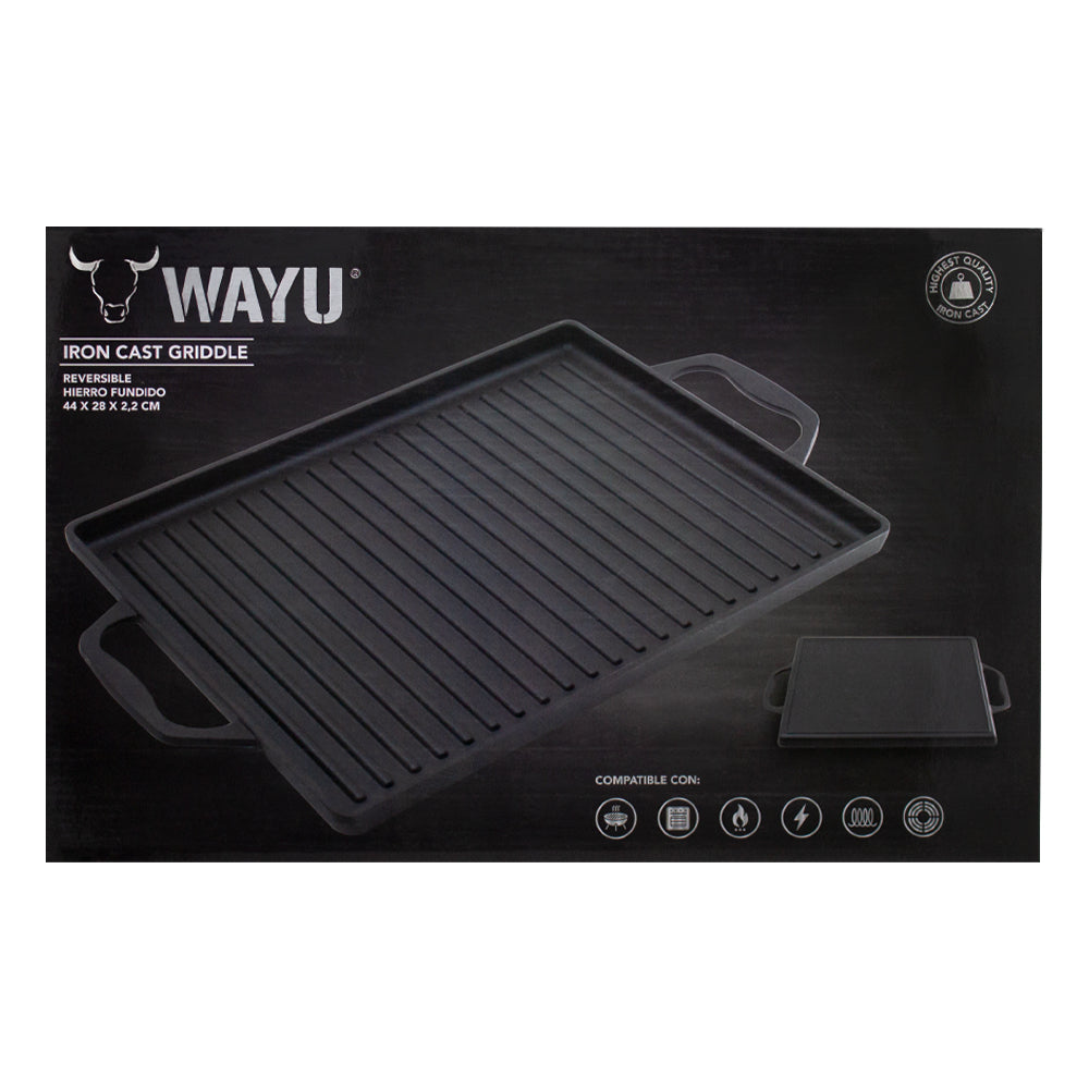 Plancha con Azas Hierro Fundido Wayu
