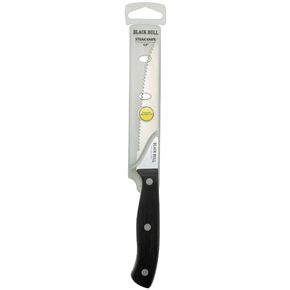 Set 4 Cuchillos Steak Black Bull