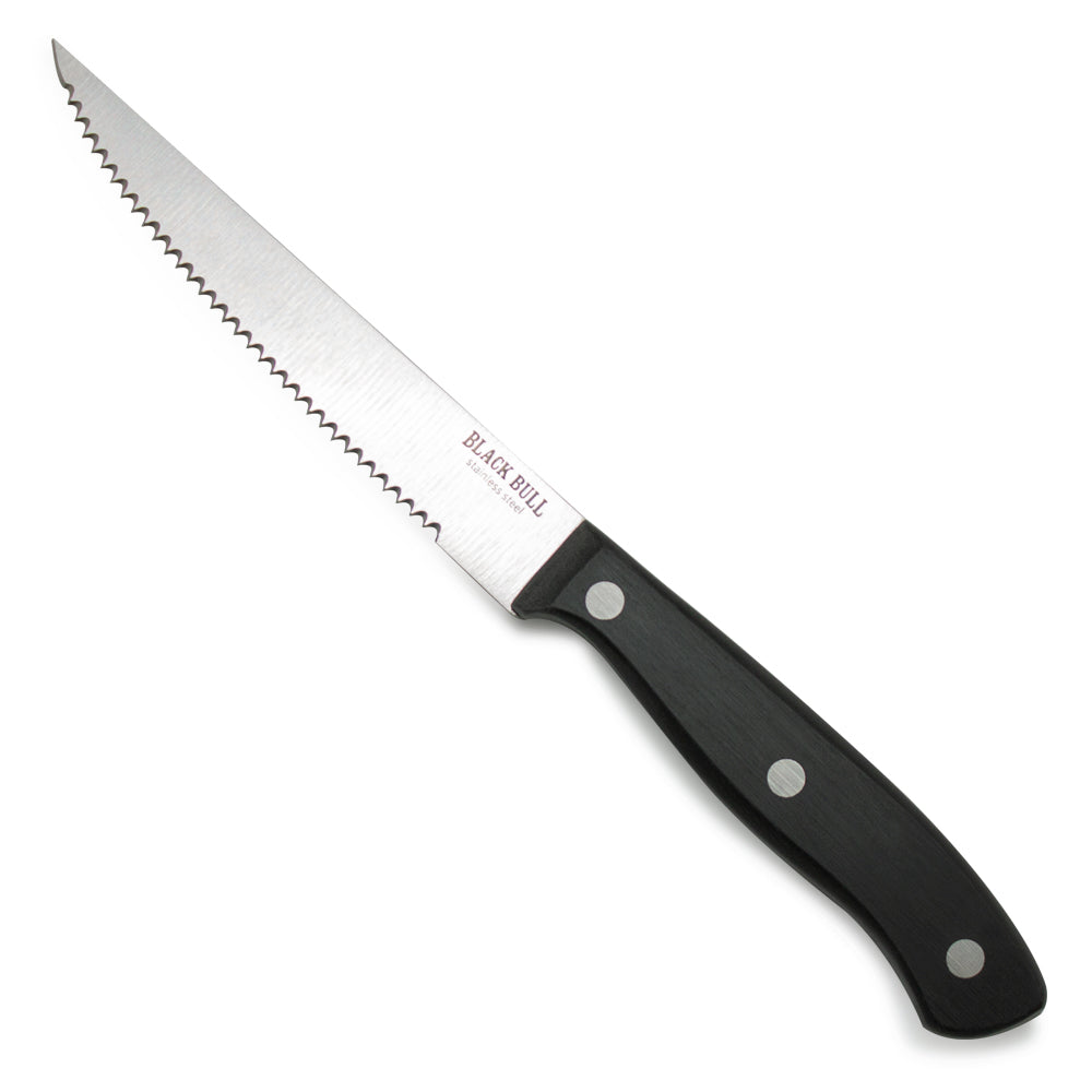 Set 4 Cuchillos Steak Black Bull