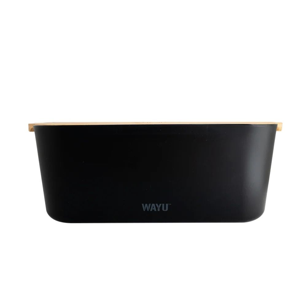 Panera Con Tapa De Madera Bamboo Wayu