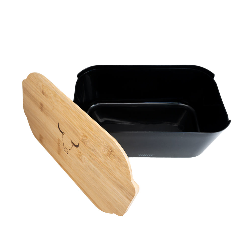 Panera Con Tapa De Madera Bamboo Wayu