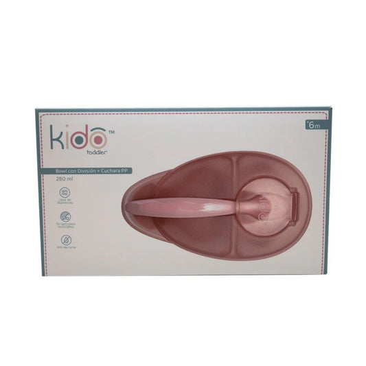 Bowl con División 280ml + Cuchara PP Kido