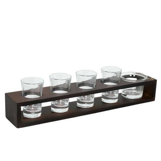 Set Vasos Shot Con Bandeja Wayu