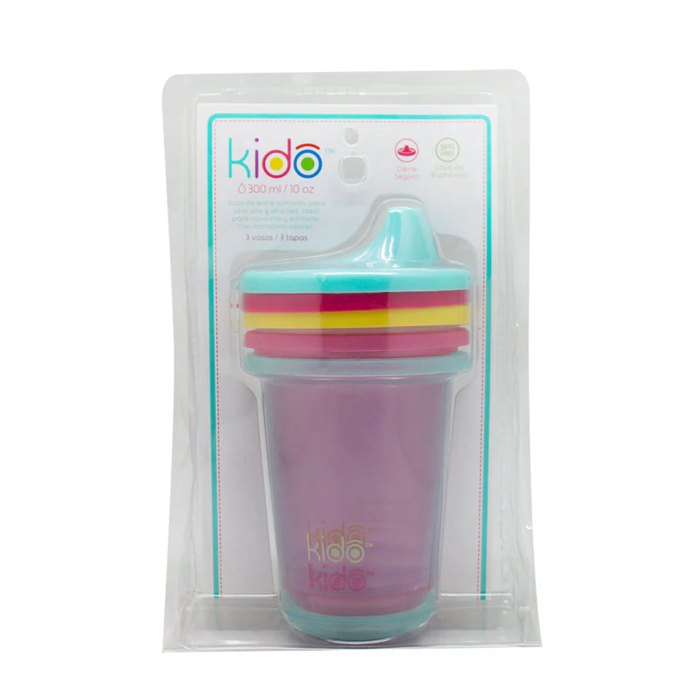 Set 3 Reusable Cups Keep Kido