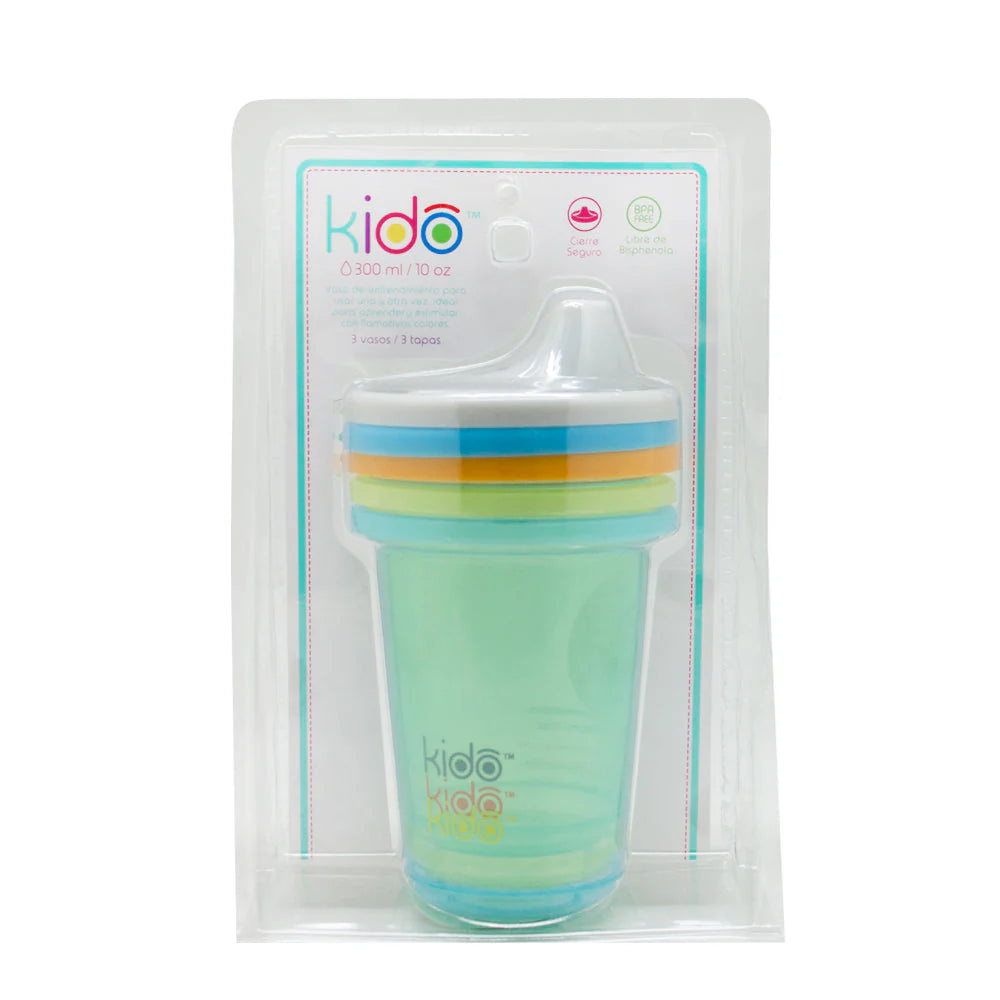 Set 3 Reusable Cups Keep Kido