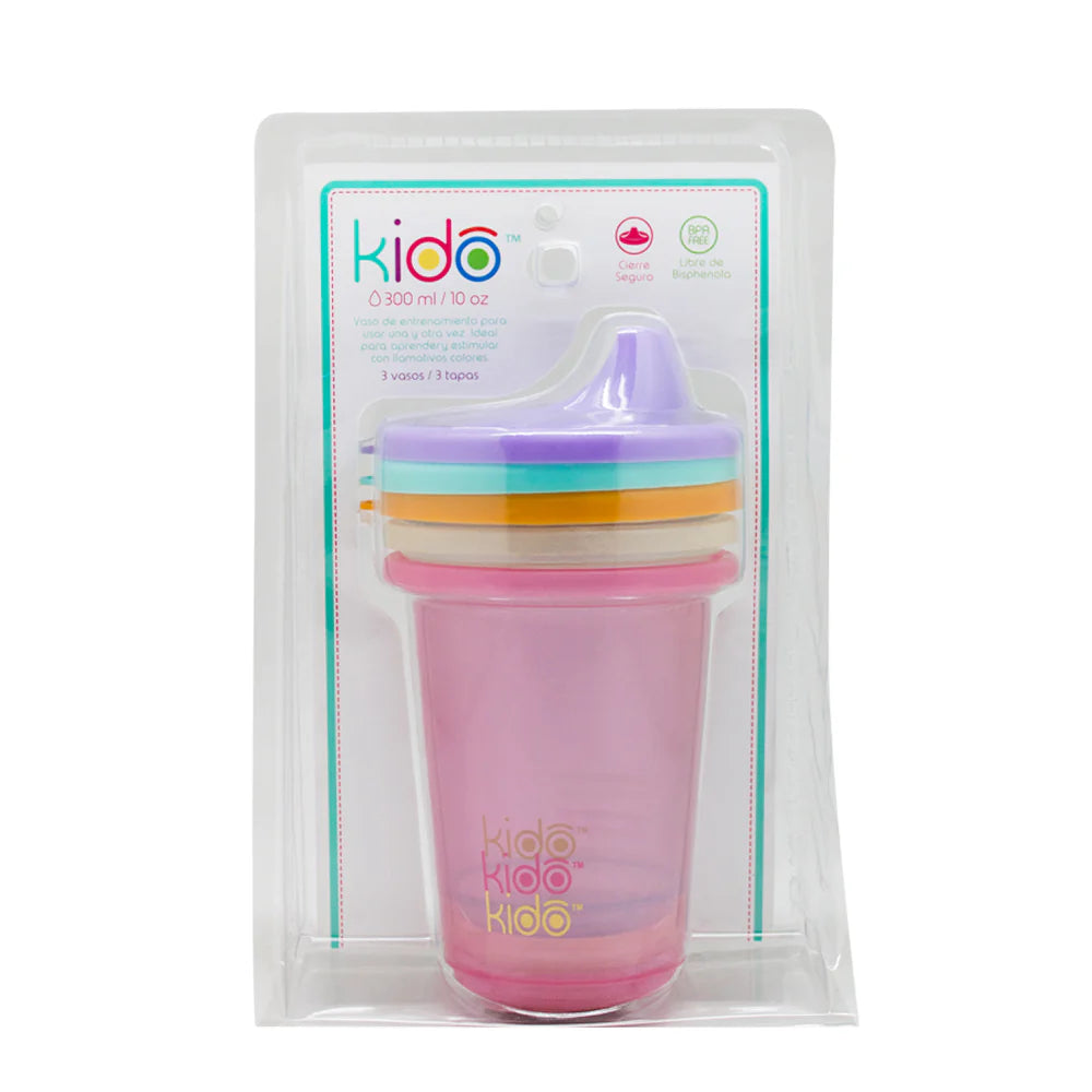 Set 3 Reusable Cups Keep Kido