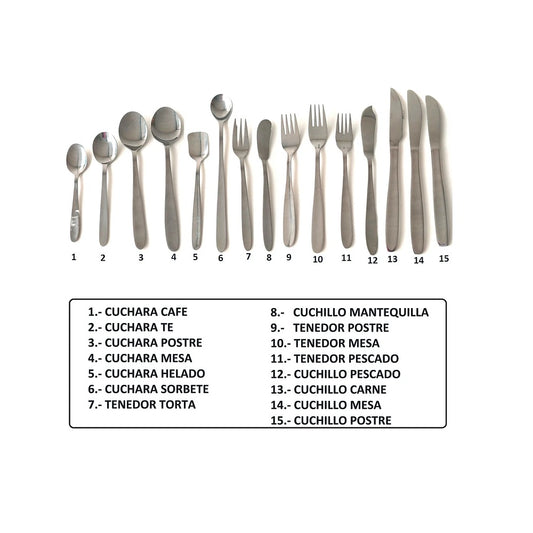 Set 6 Cuchillos de Mesa Atlantic