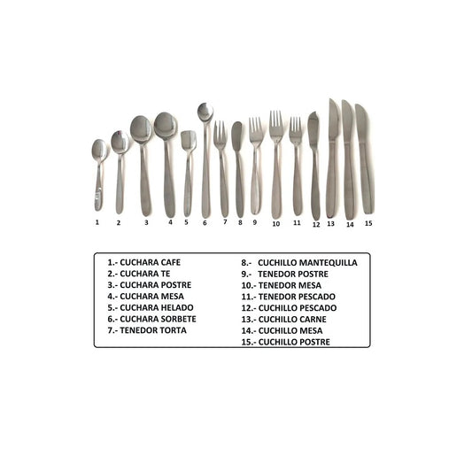 Set 6 Tenedor de Mesa Atlantic