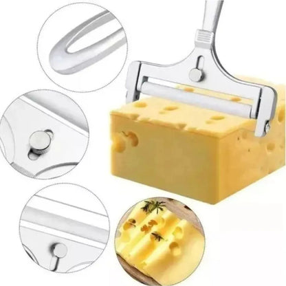 Rebanador Corta Queso Ajustable Aluminio Genérico