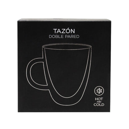 Tazón Vidrio Doble Pared 470 ml Glasso