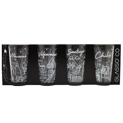 Set 4 Vasos Chile Collection 475 ml Glasso