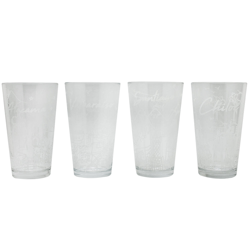 Set 4 Vasos Chile Collection 475 ml Glasso
