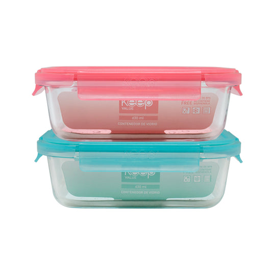 Hermético Rectangular Valué 630 ml Keep