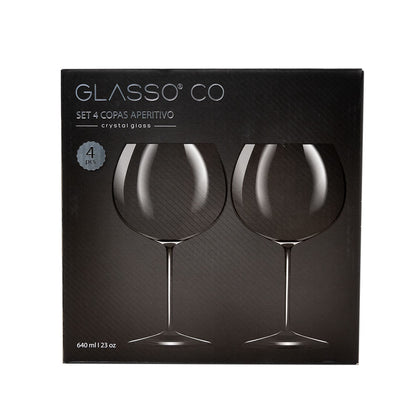 Set 4 Copas Aperitivo Cristal 670ml Glasso