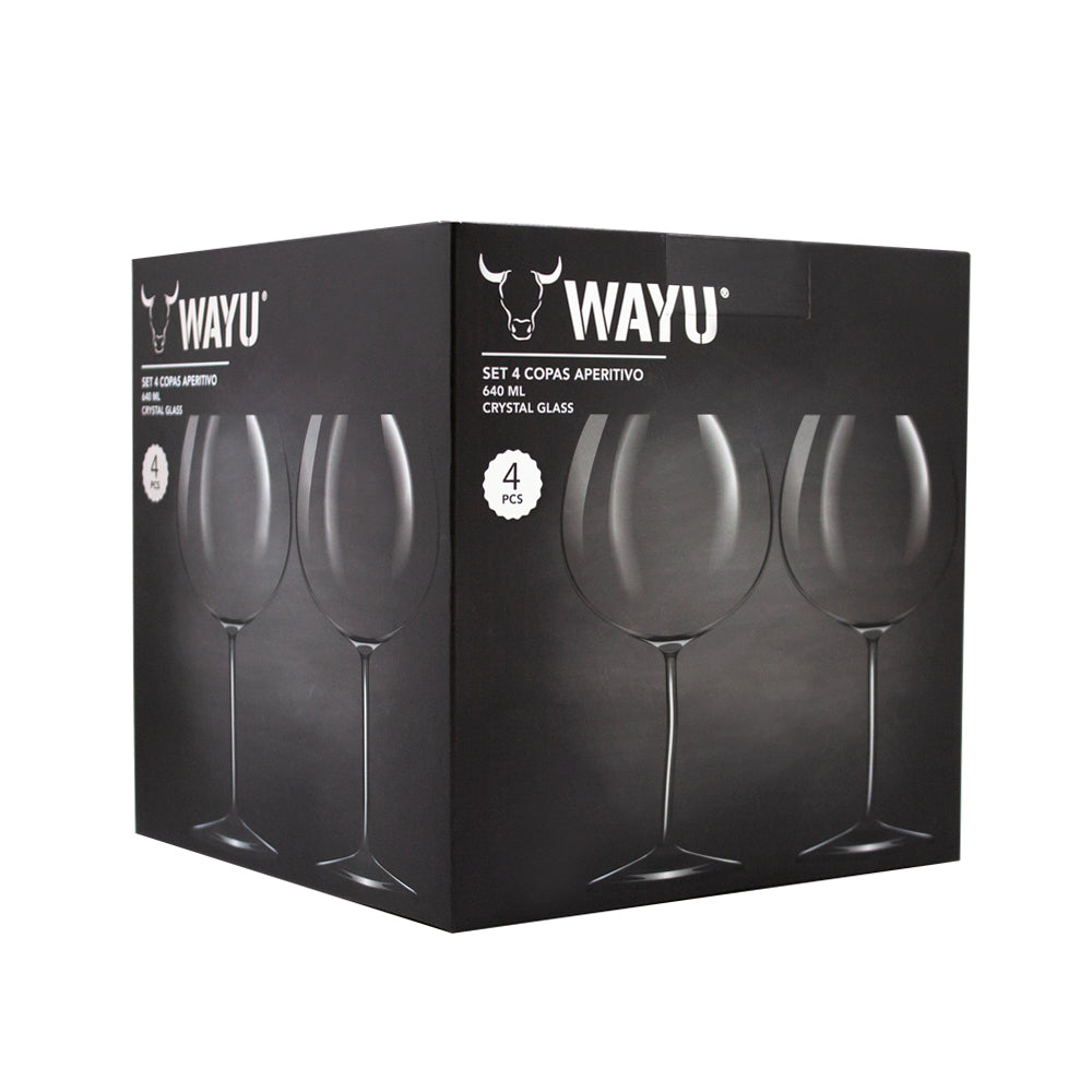 Set 4 Copas Aperitivo Cristal 670ml Glasso