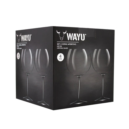 Set 4 Copas Aperitivo Cristal 670ml Glasso