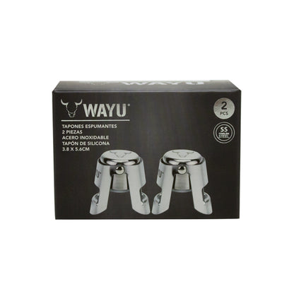 Set 2 Tapones Espumante/Champagne Wayu