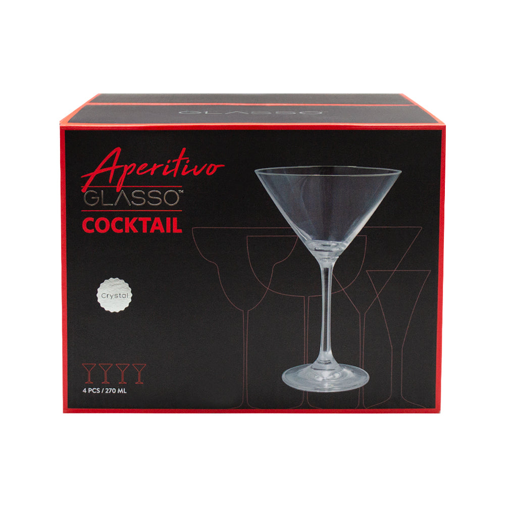 Set 4 Copas Martini 270 ml Glasso