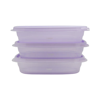 Herméticos Apilables PP 3 Pcs 670 Ml Keep