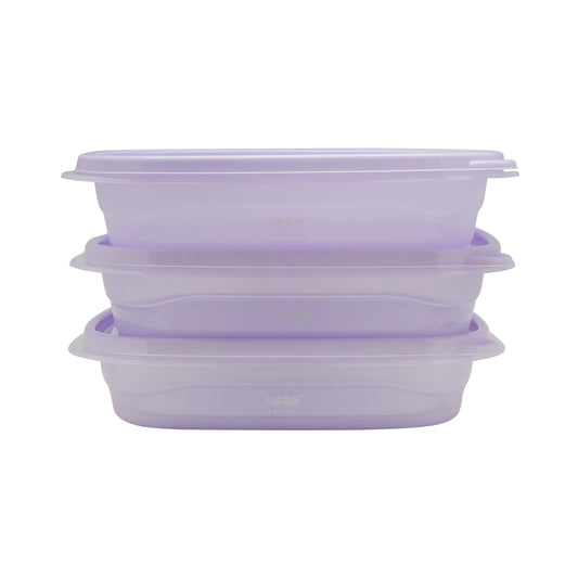 Herméticos Apilables PP 3 Pcs 670 Ml Keep