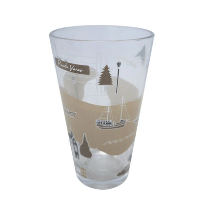 Set 4 Vasos Ciudades De Chile Glasso