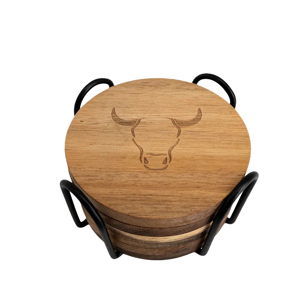 Set 6 Posavasos Madera Wayu