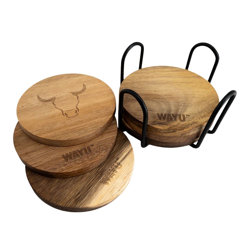 Set 6 Posavasos Madera Wayu