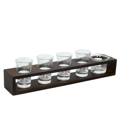 Set Vasos Shot Con Bandeja Wayu