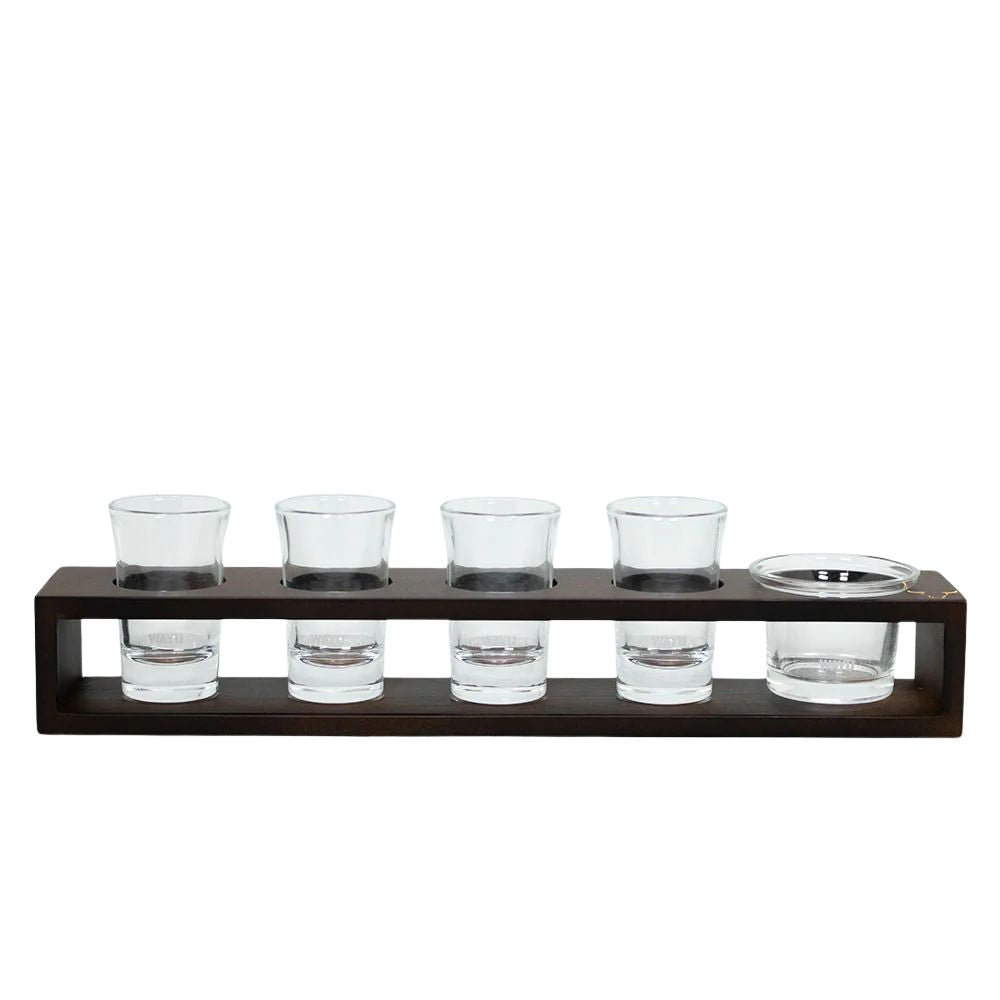 Set Vasos Shot Con Bandeja Wayu