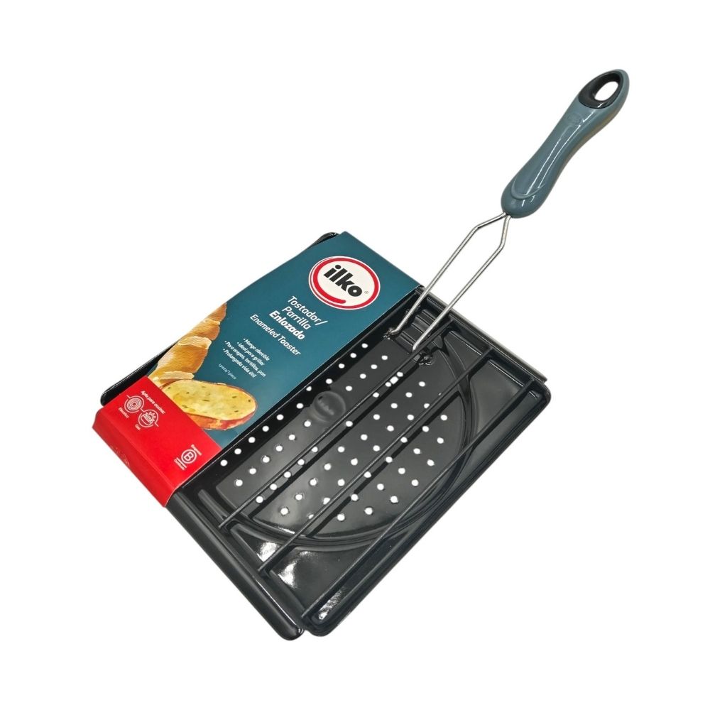Tostador Enlozado Mango Abatible Desing Ilko
